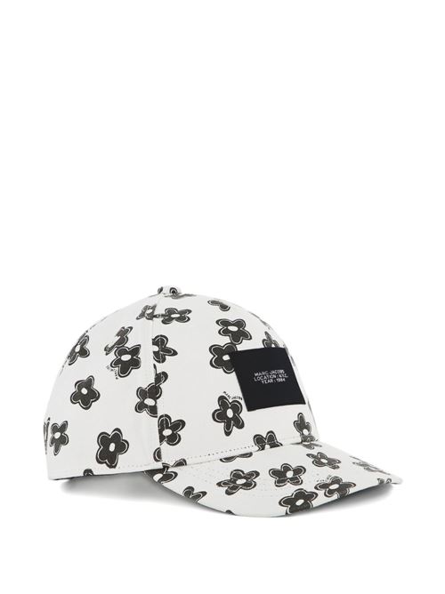 Cappello bambina Marc Jacobs bianco con fiori MARC JACOBS Kids | W60839126